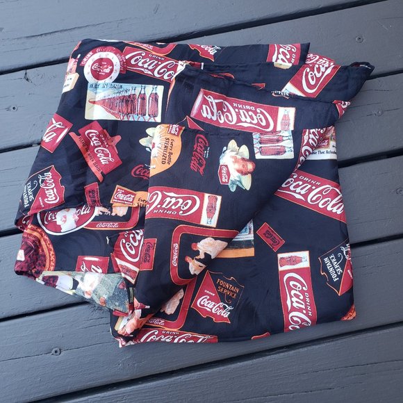 Vintage Coca-Cola Silk Scarf 100% silk - Picture 1 of 7